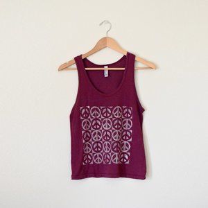 UPCYCLED AMERICAN APPAREL Cropped Tank Top | Small